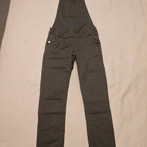 Warp + Weft Maternity Denim Overalls XS - Leafy Green